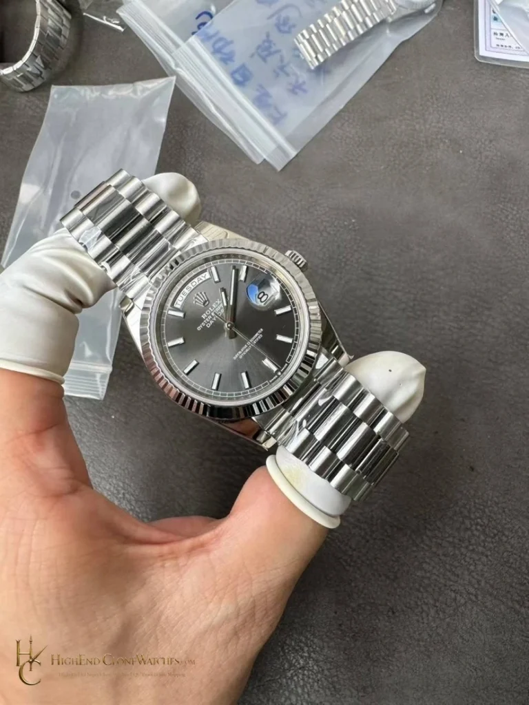 Rolex Day-Date m228239-0060 front view super clone watch