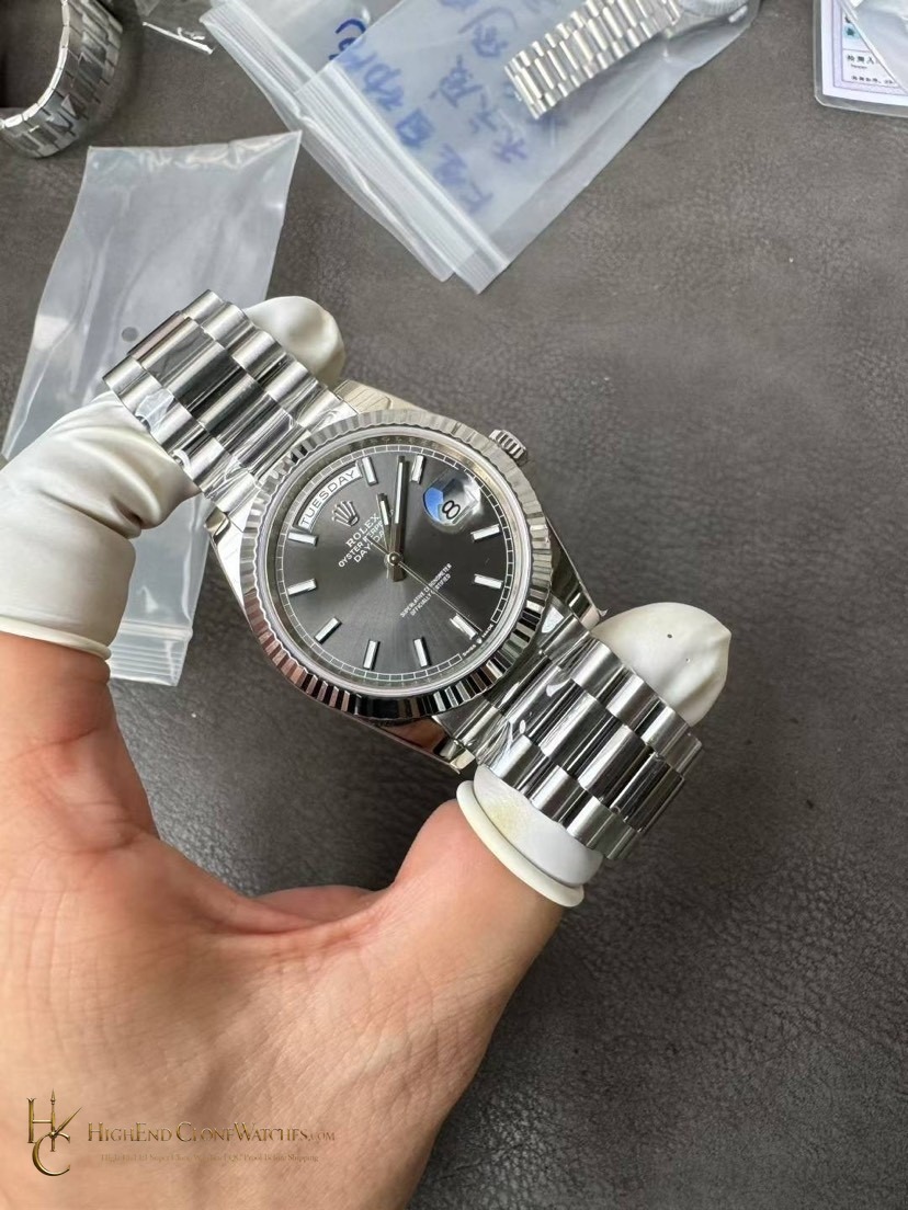 Rolex Day-Date m228239-0060 front view super clone watch
