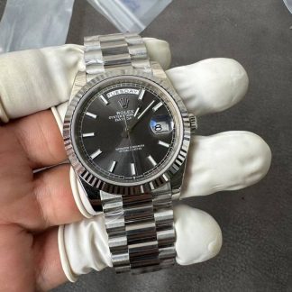 Rolex Day-Date m228239-0060 angled dial view super clone watch