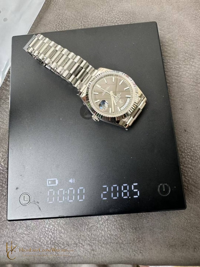 Rolex Day-Date m228239-0060 caseback view super clone watch