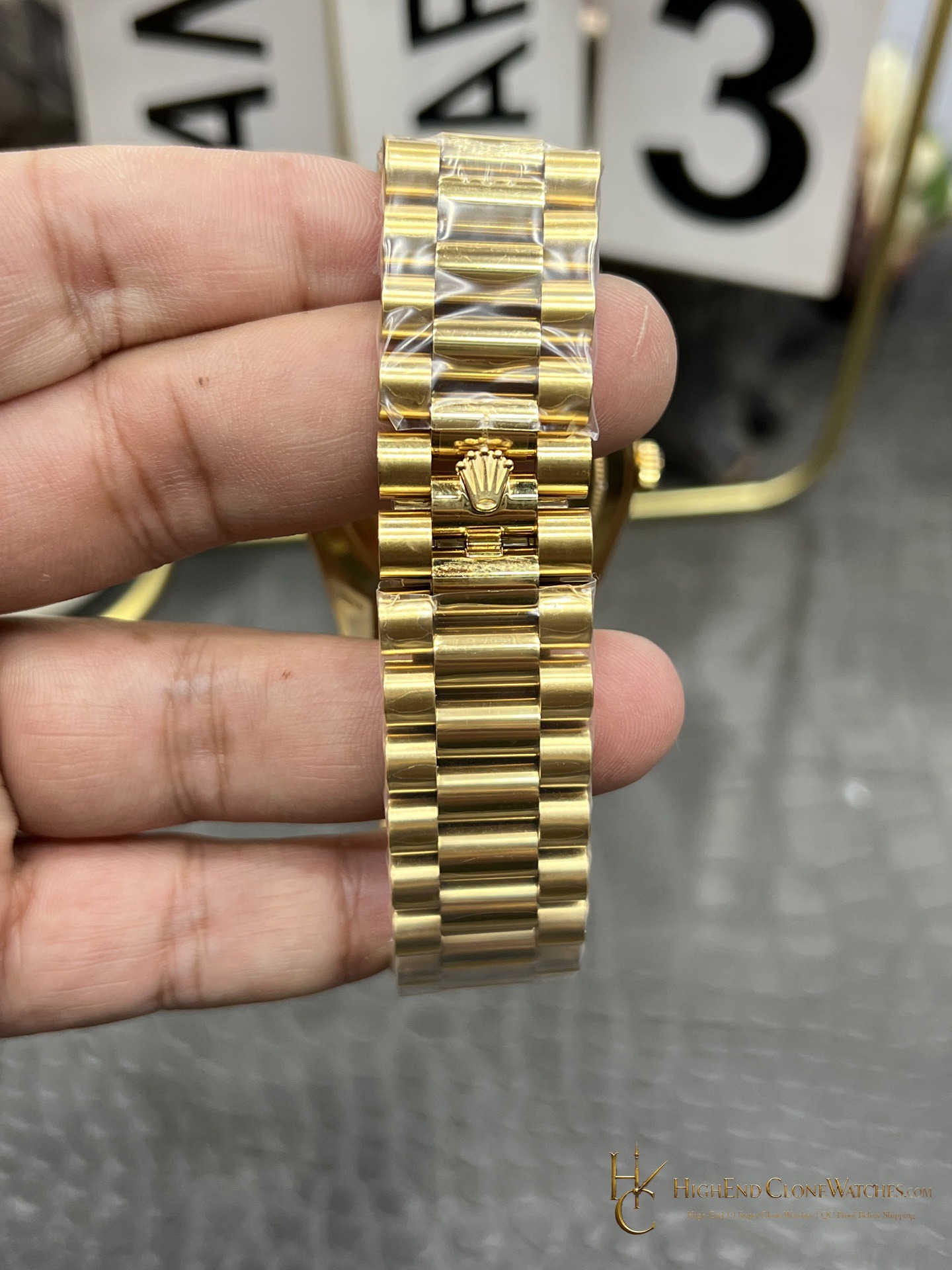 Rolex Day-Date M228398TBR-0040 caseback view super clone watch