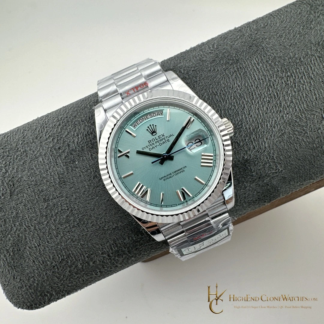 Rolex Day-Date m128236-0018 bezel detail super clone watch