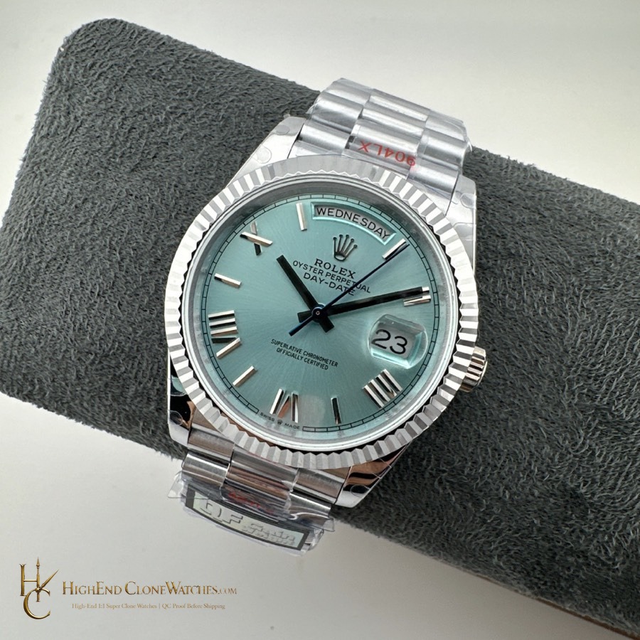 Rolex Day-Date m228236-0012 dial and marker detail super clone watch