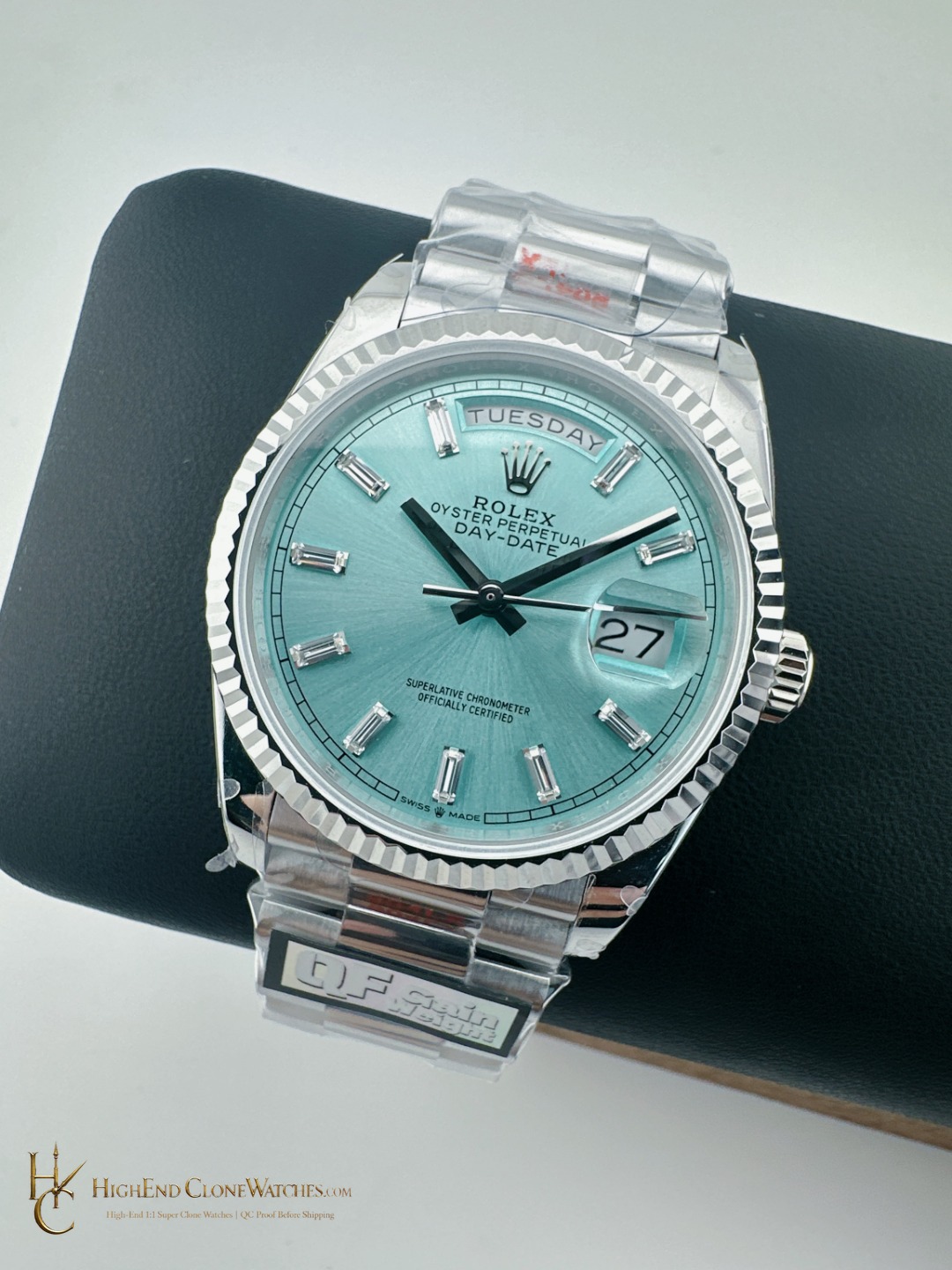 Rolex Day-Date 128396TBR dial and marker detail super clone watch