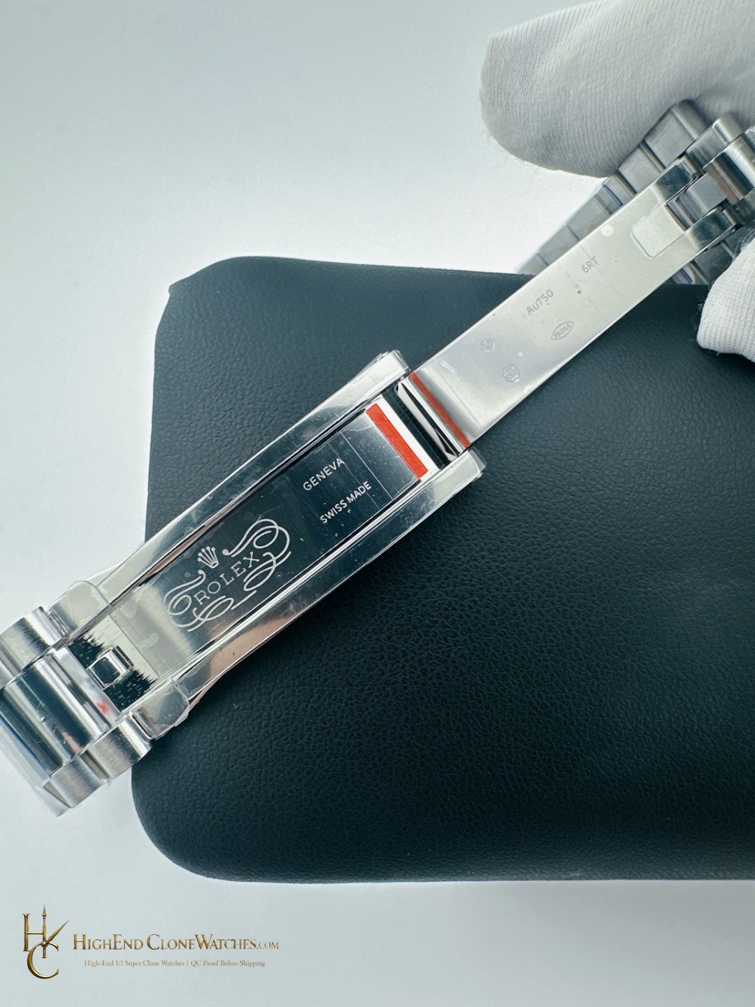 Rolex Day-Date 128396TBR caseback view super clone watch