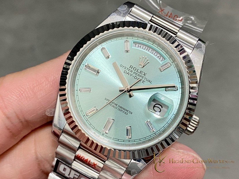 Rolex Day-Date 228236 dial and marker detail super clone watch