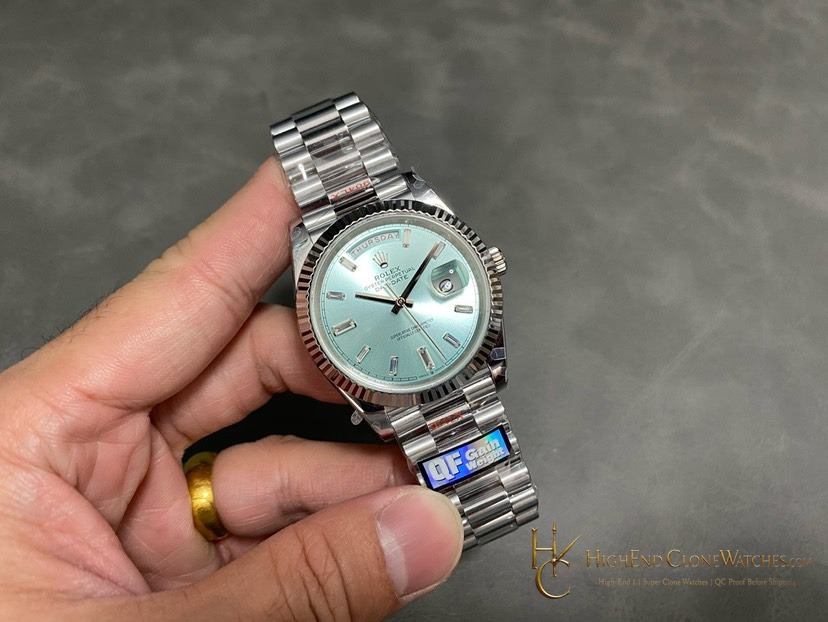 Rolex Day-Date 228236 bezel detail super clone watch