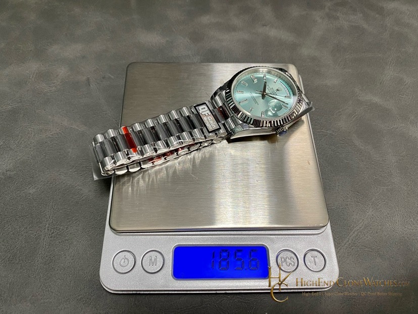 Rolex Day-Date 228236 caseback view super clone watch