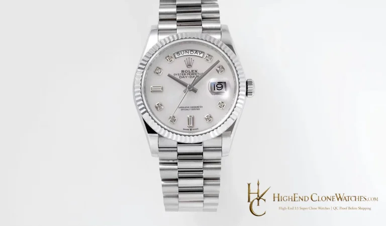 Rolex Day-Date m128239-0007 front view super clone watch