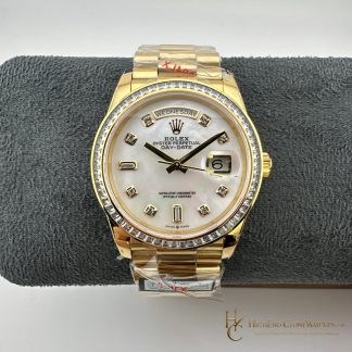 Rolex Day-Date 128398TBR-0004 front view super clone watch