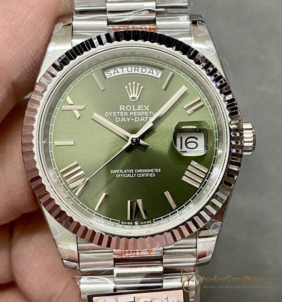 Rolex Day-Date 40 Ref. 228239 front view super clone watch