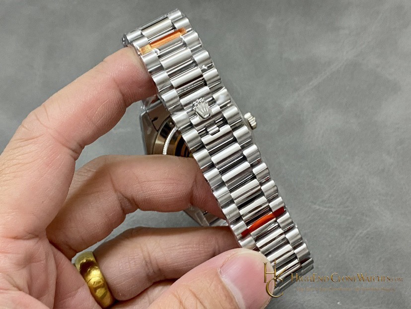 Rolex Day-Date 40 Ref. 228239 caseback view super clone watch