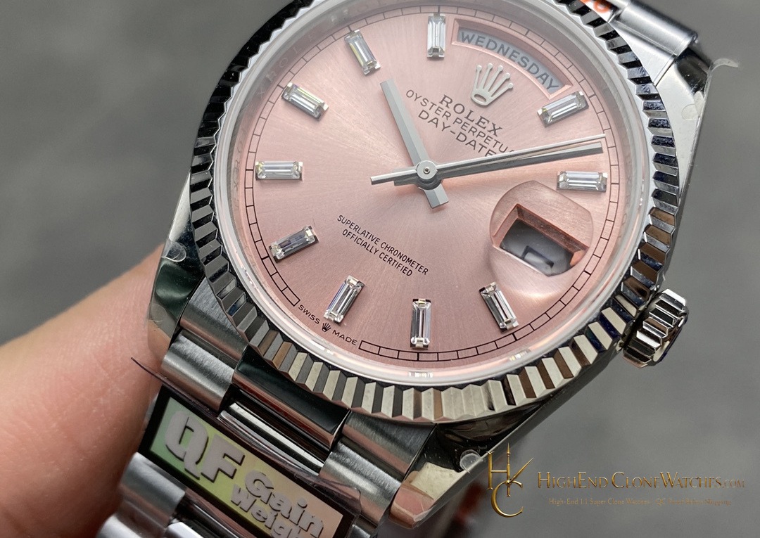 Rolex Day-Date 128239-0071 dial and marker detail super clone watch