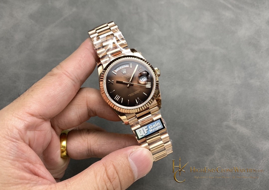 Rolex Day-Date m128235-0075 side case profile super clone watch