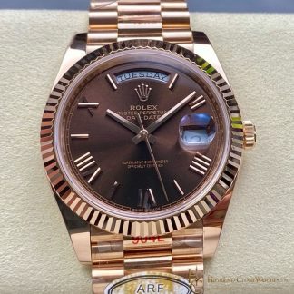 Rolex Day-Date m228235-0002 front view super clone watch