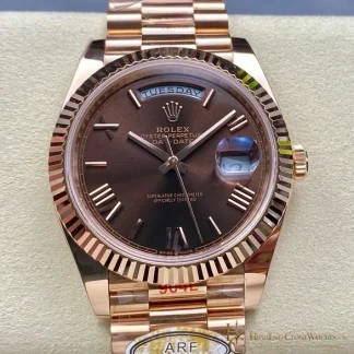 Rolex Day-Date m228235-0002 front view super clone watch