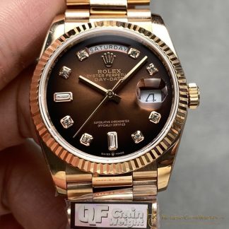Rolex Day-Date 128235-0037 front view super clone watch