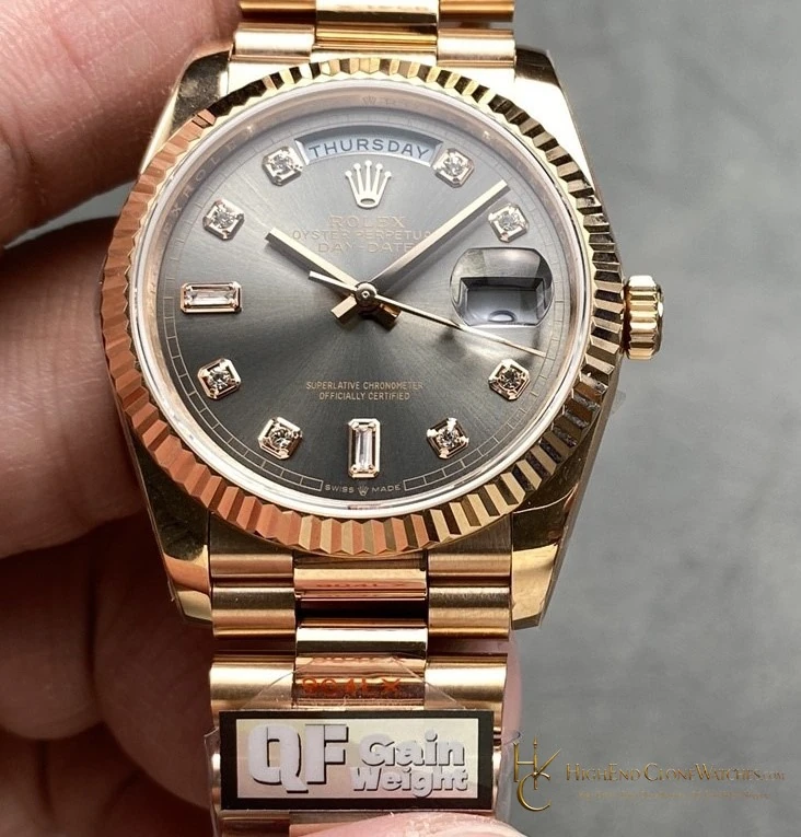 Rolex Day-Date m128235-0050 front view super clone watch