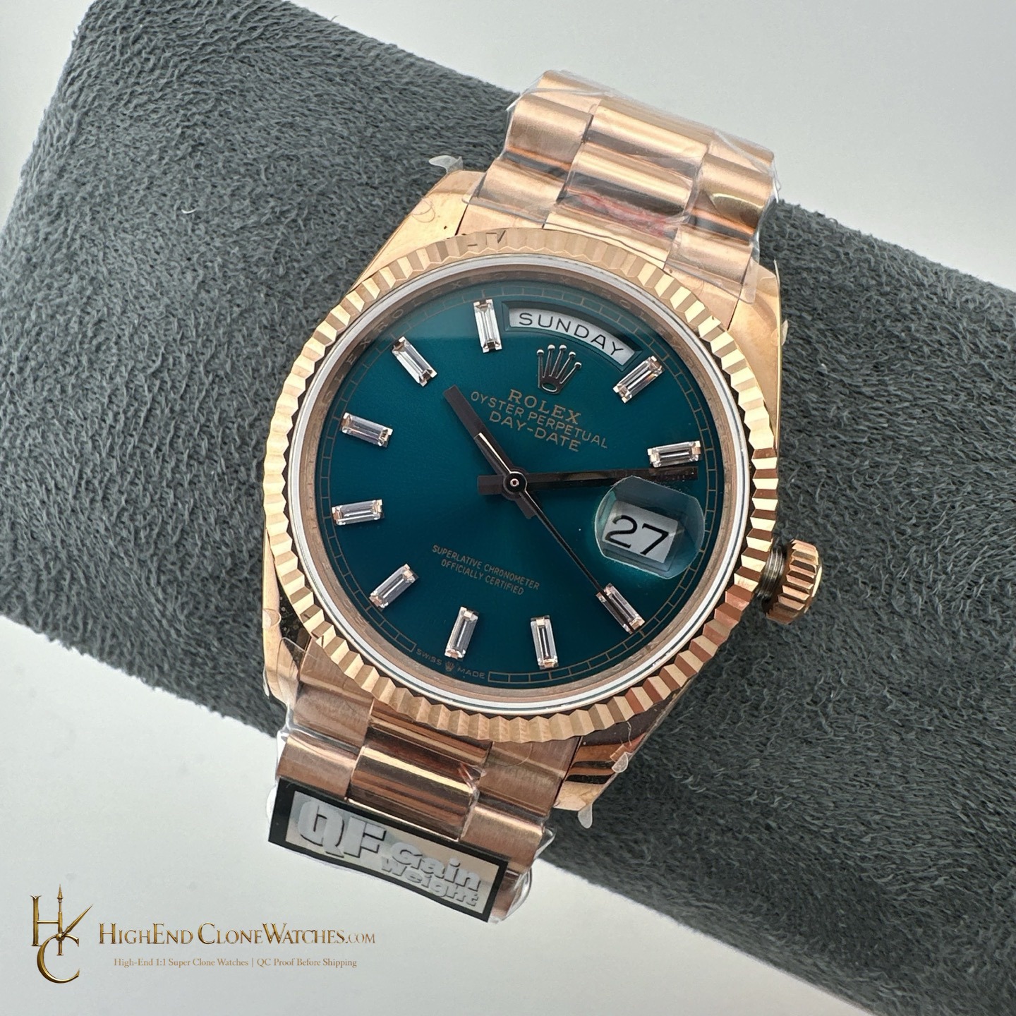 Rolex Day-Date m128235-0085 dial and marker detail super clone watch