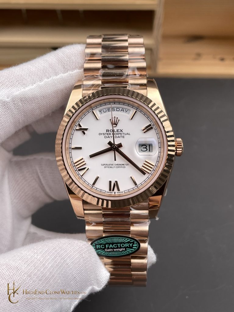 Rolex Day-Date m128235-0070 front view super clone watch