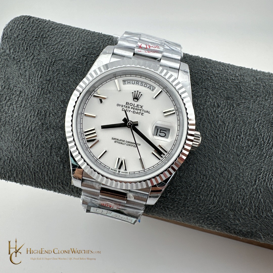 Rolex Day-Date m228239-0046 dial and marker detail super clone watch