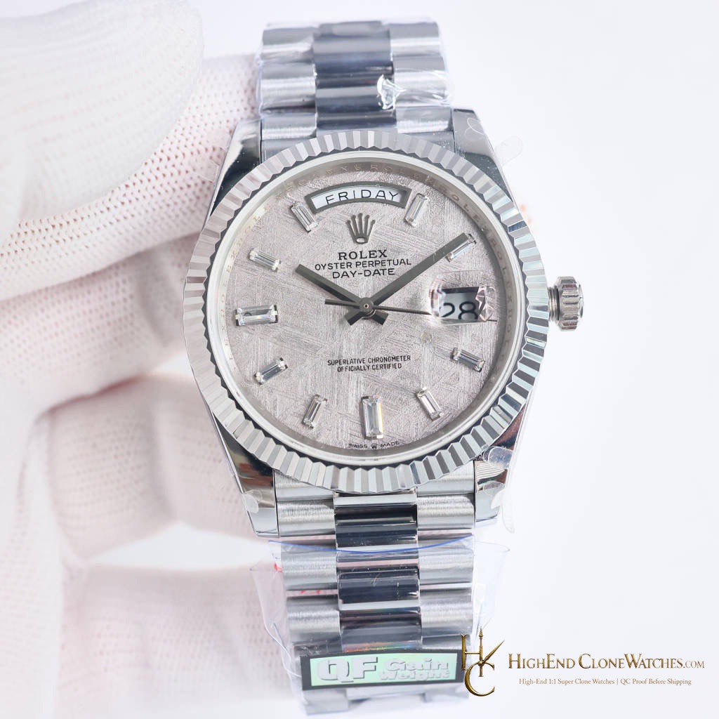 Rolex Day-Date m228239-0055 front view super clone watch
