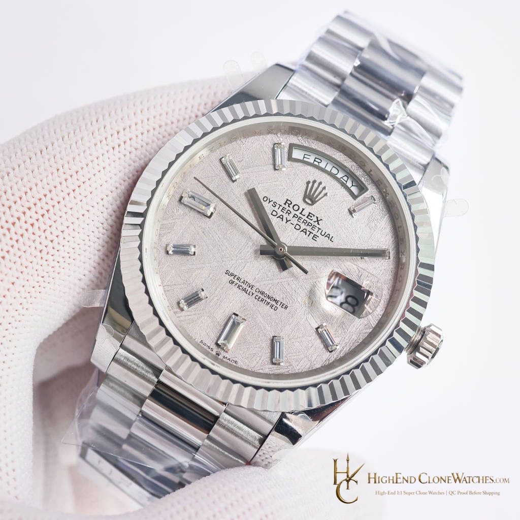 Rolex Day-Date m228239-0055 dial and marker detail super clone watch