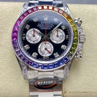 Rolex Daytona 116599RBOW front view super clone watch