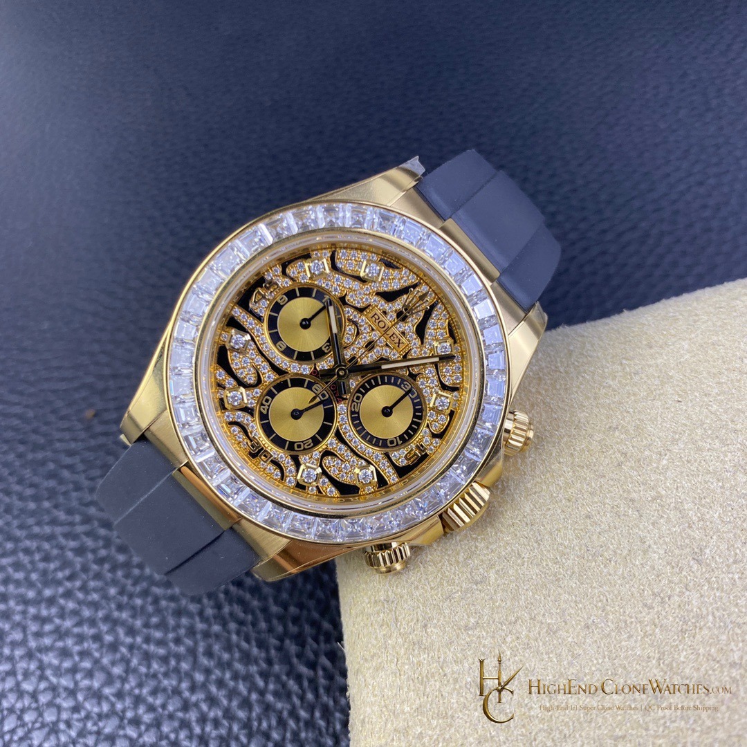 Rolex Daytona 116588TBR bezel detail super clone watch