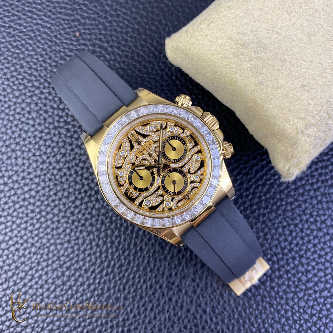 Rolex Daytona 116588TBR buckle or clasp detail super clone watch