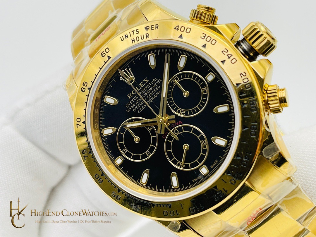 Rolex Daytona M116508-0004 bezel detail super clone watch