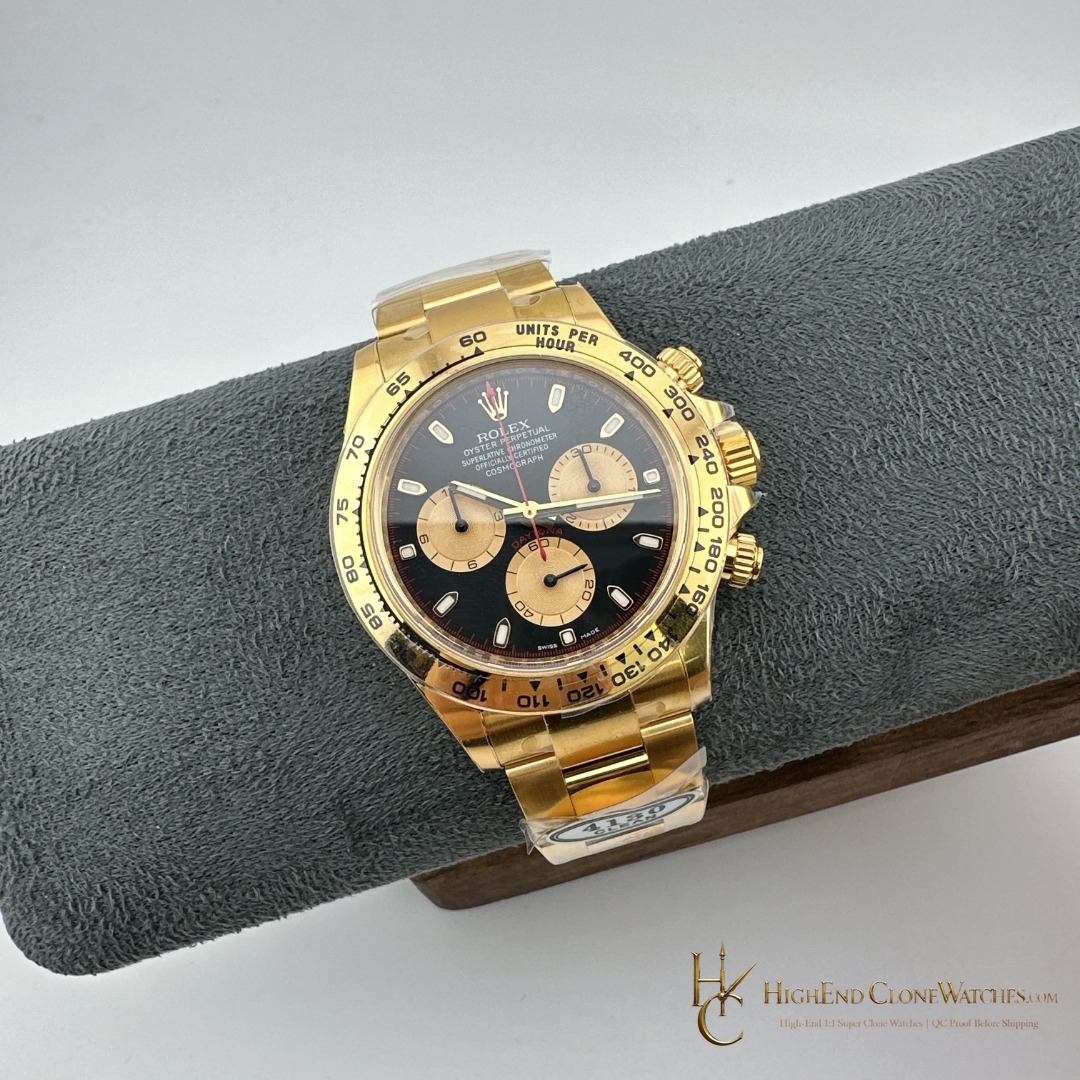 Rolex Daytona M116508-0009 bezel detail super clone watch