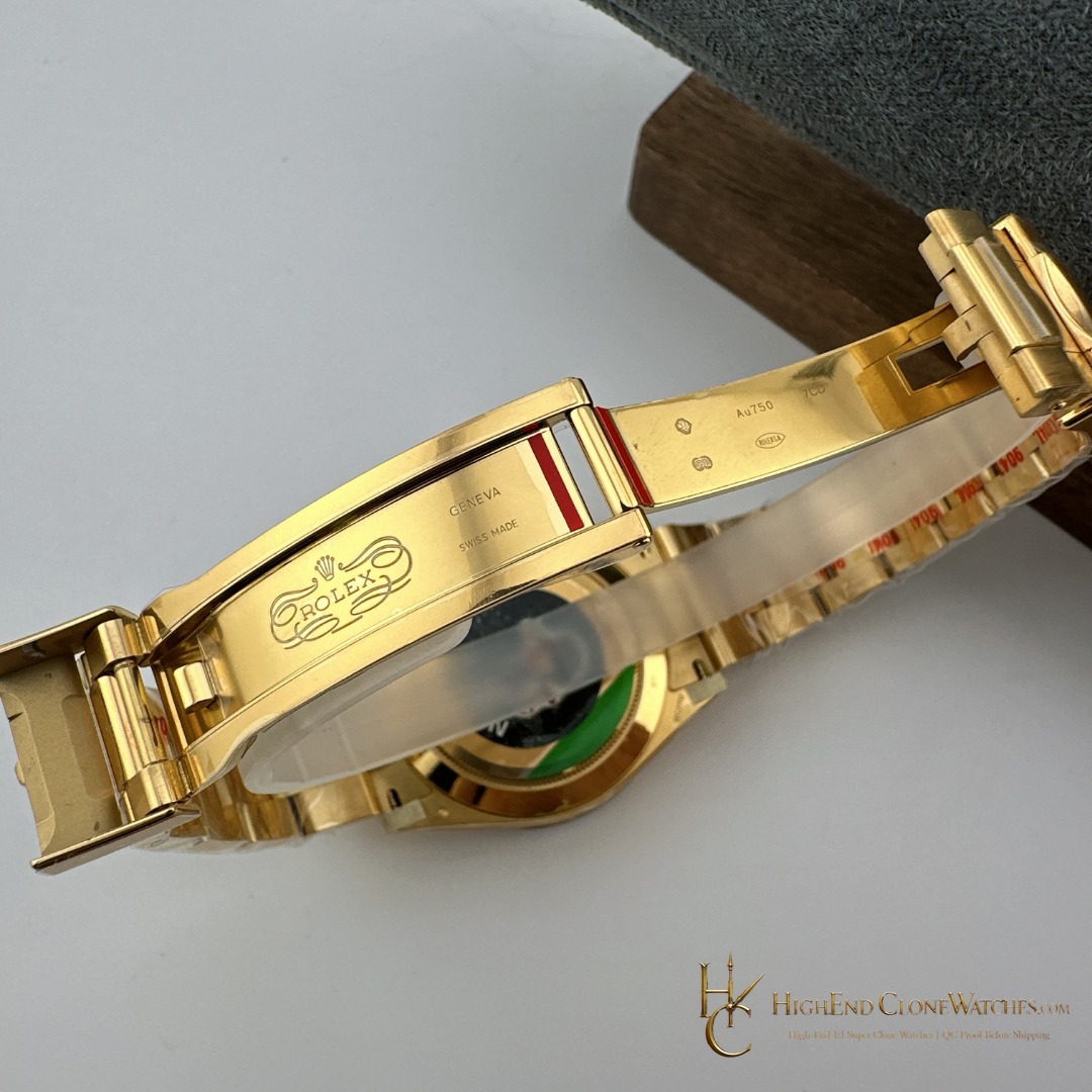 Rolex Daytona M116508-0009 buckle or clasp detail super clone watch