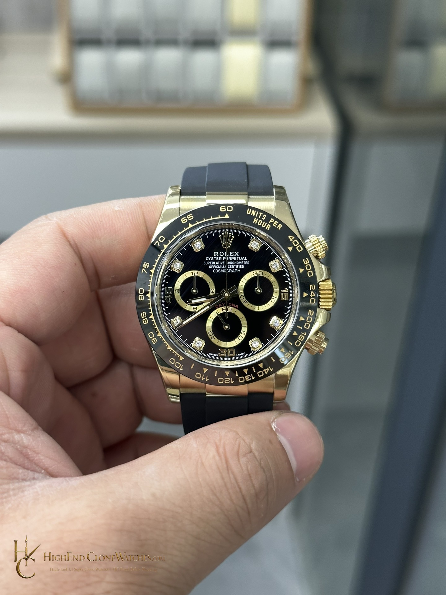 Rolex Daytona 116518LN front view super clone watch
