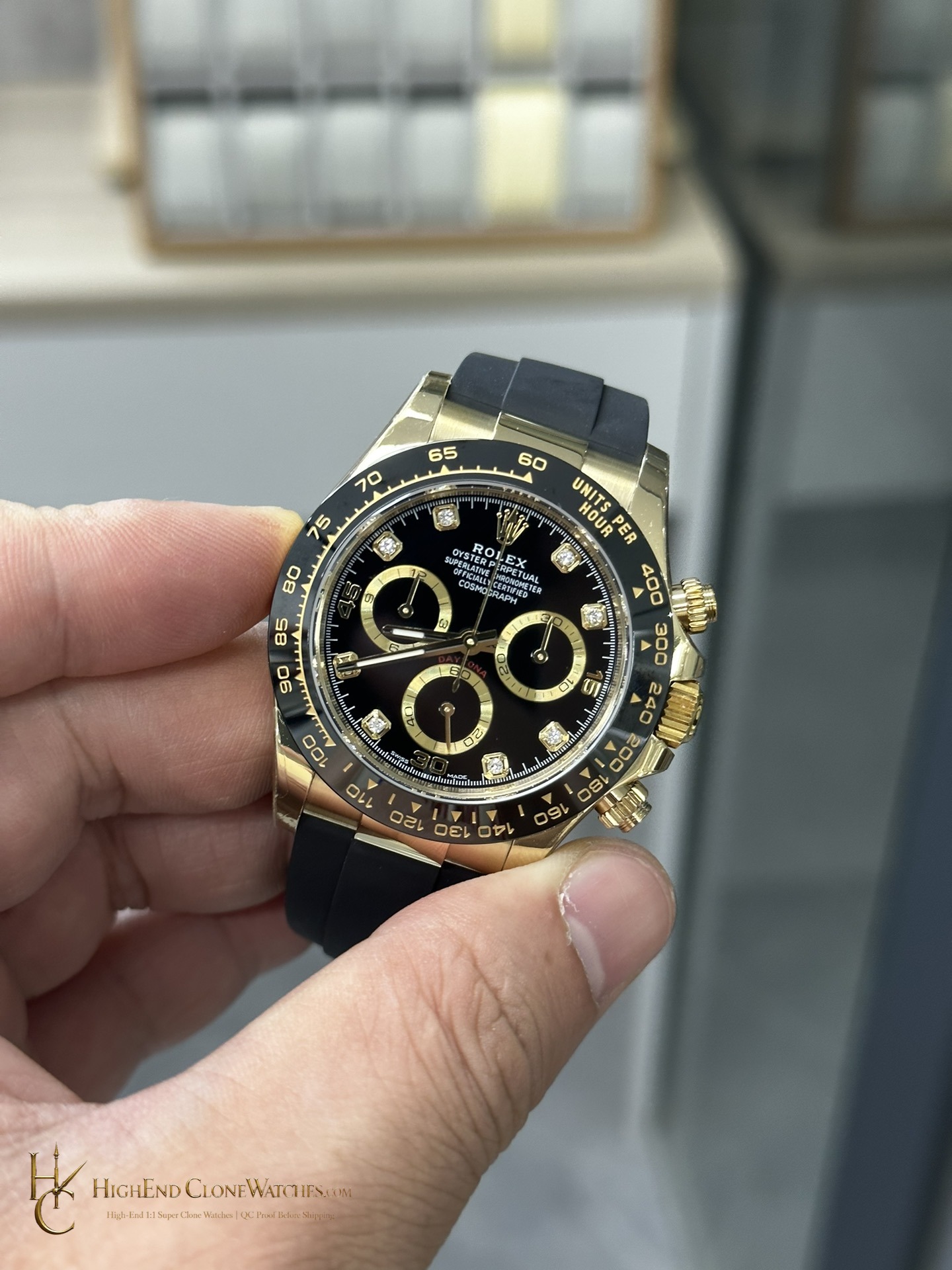 Rolex Daytona 116518LN dial and marker detail super clone watch