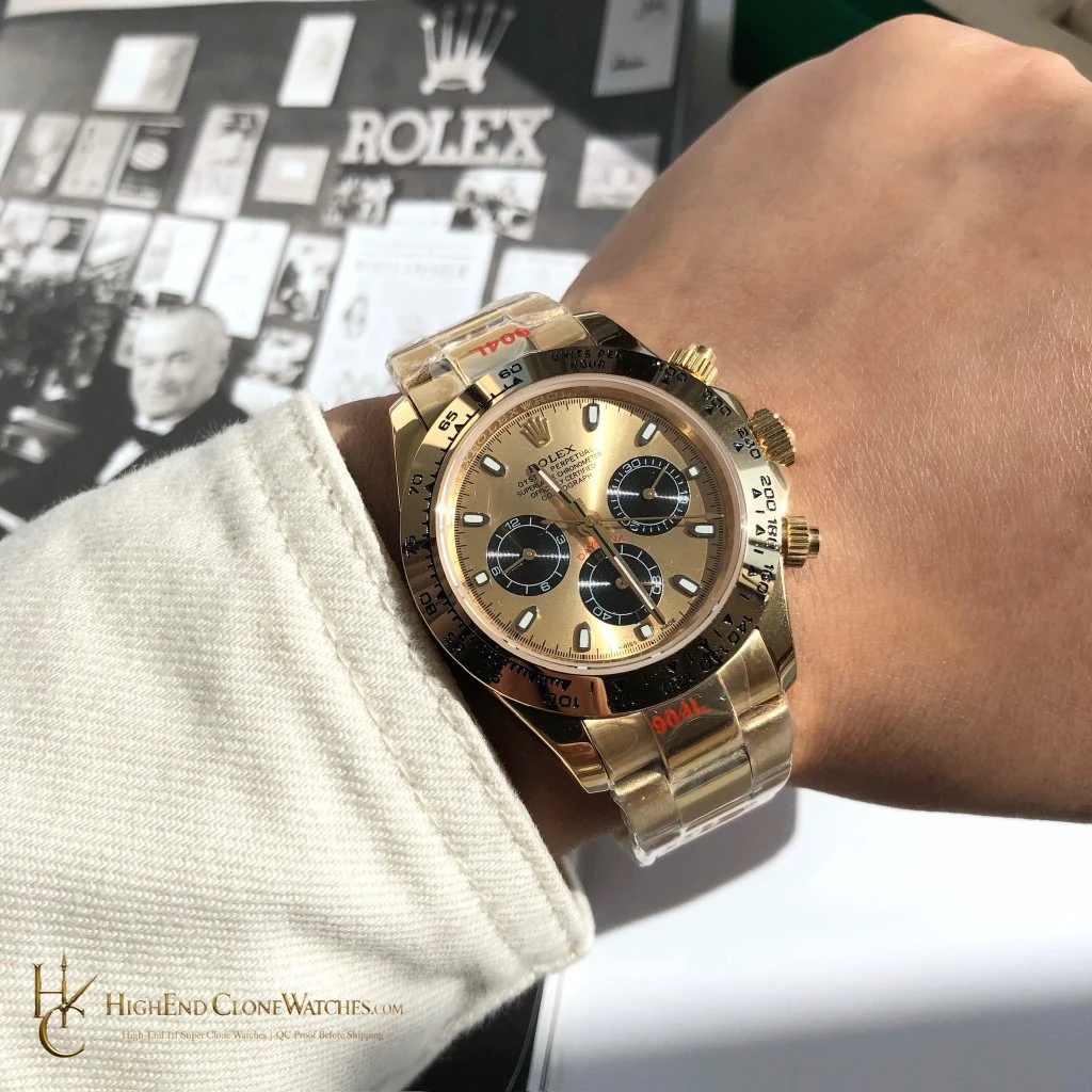 Rolex Daytona 116508-0014 side case profile super clone watch
