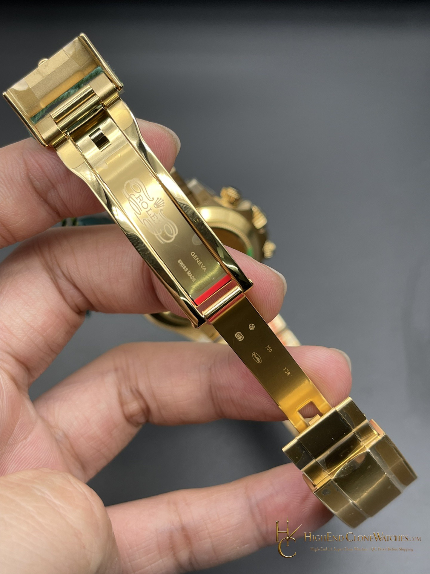 Rolex Daytona 116508-0013 caseback view super clone watch