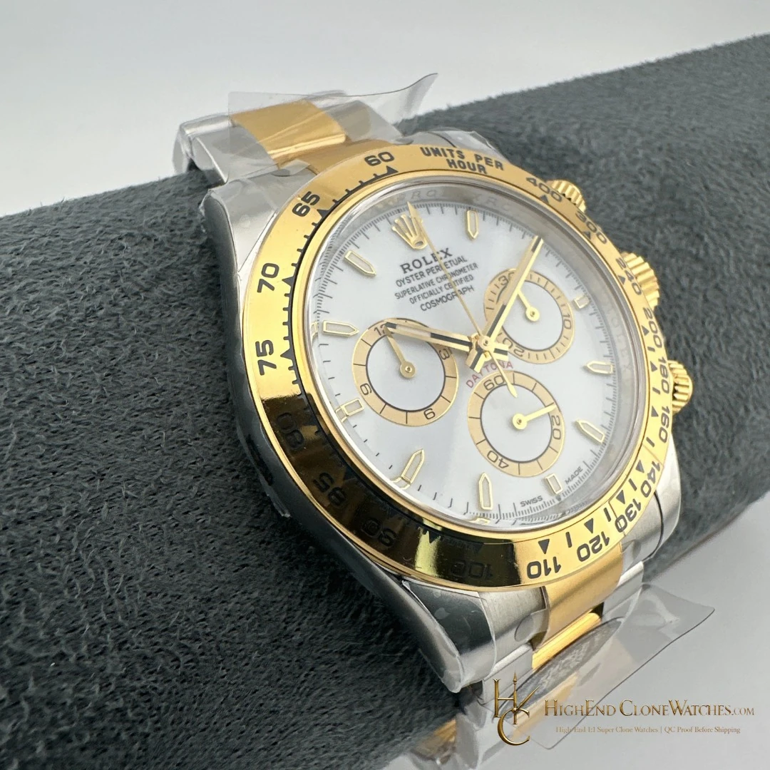 Rolex Daytona M116503-0001 crown and case detail super clone watch