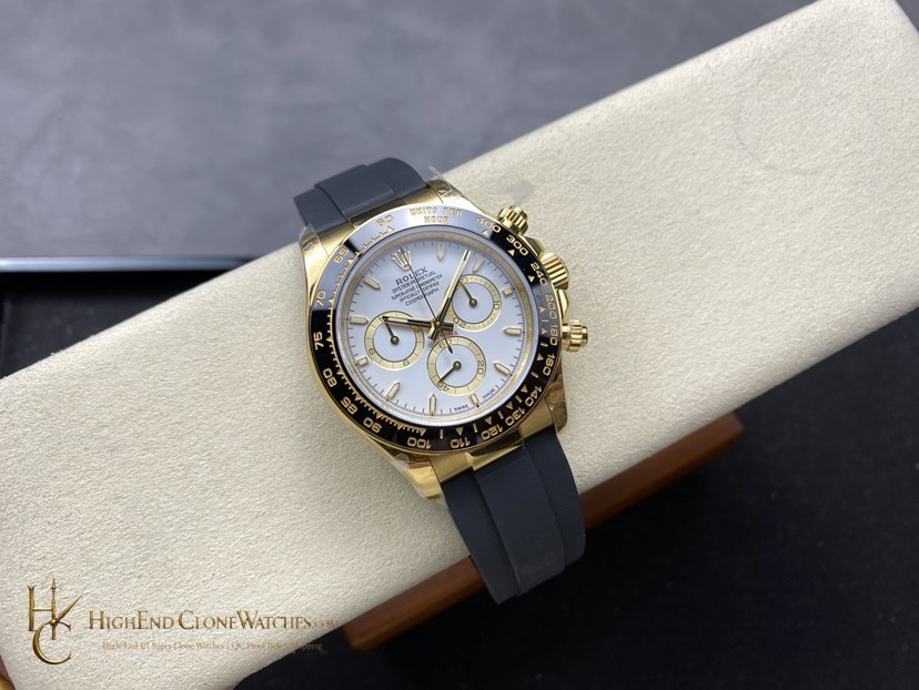 Rolex Daytona 126518LN-0002 bezel detail super clone watch