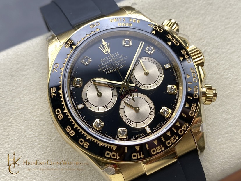 Rolex Daytona M126518LN-0006 angled dial view super clone watch