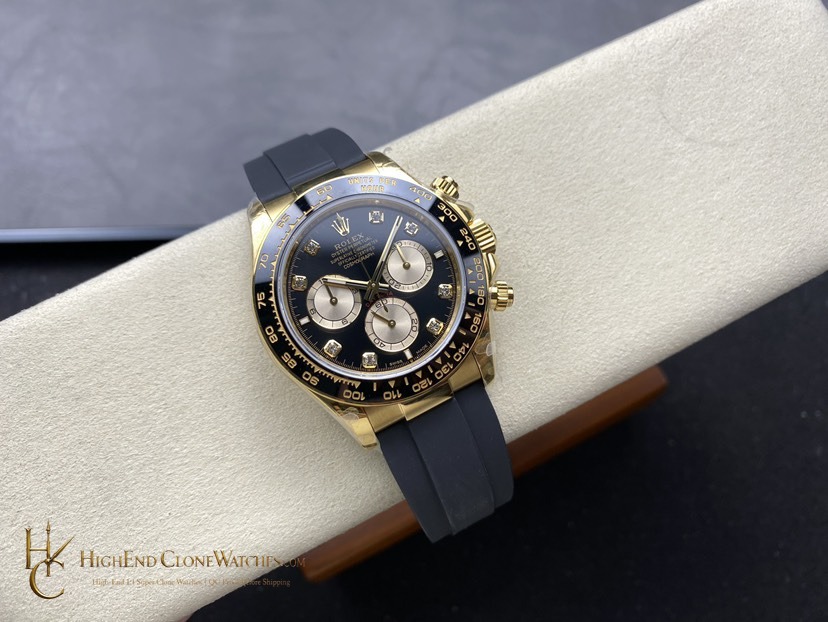 Rolex Daytona M126518LN-0006 bezel detail super clone watch