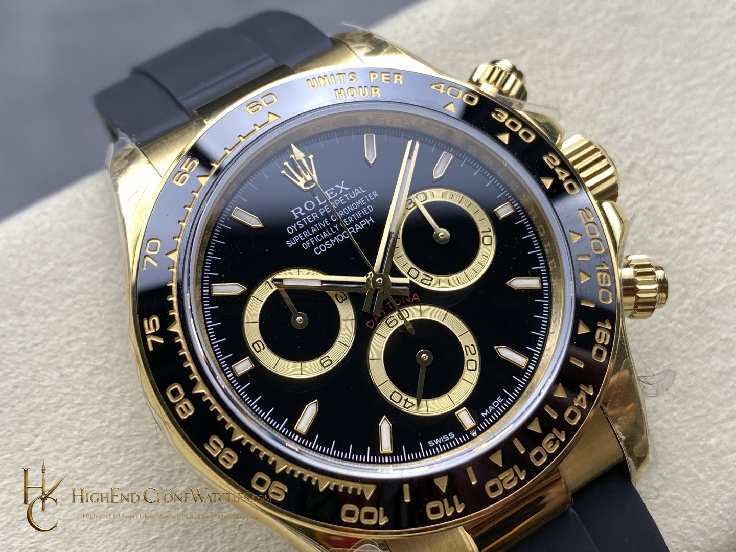 Rolex Daytona 126518LN bezel detail super clone watch