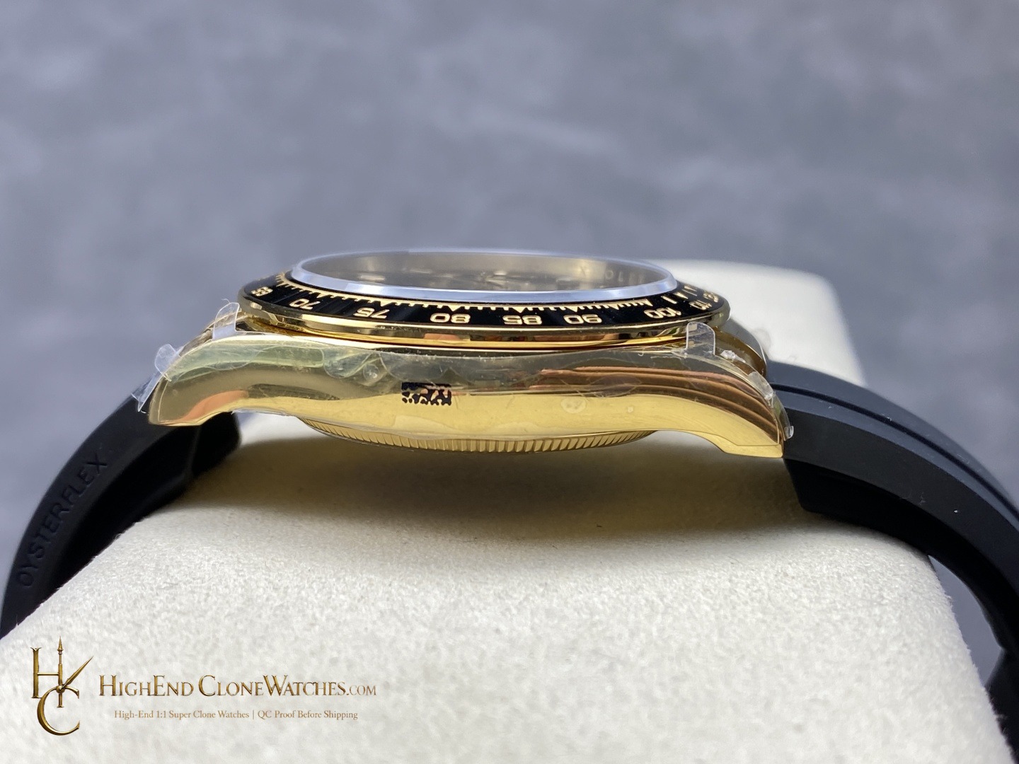 Rolex Daytona 126518LN crown and case detail super clone watch