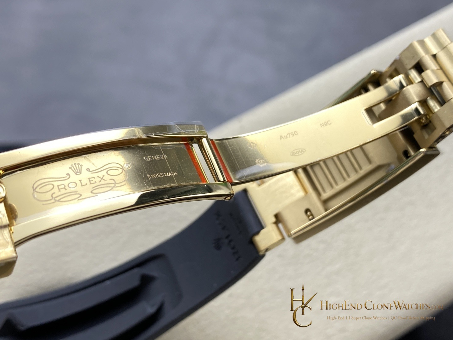 Rolex Daytona 126518LN caseback view super clone watch