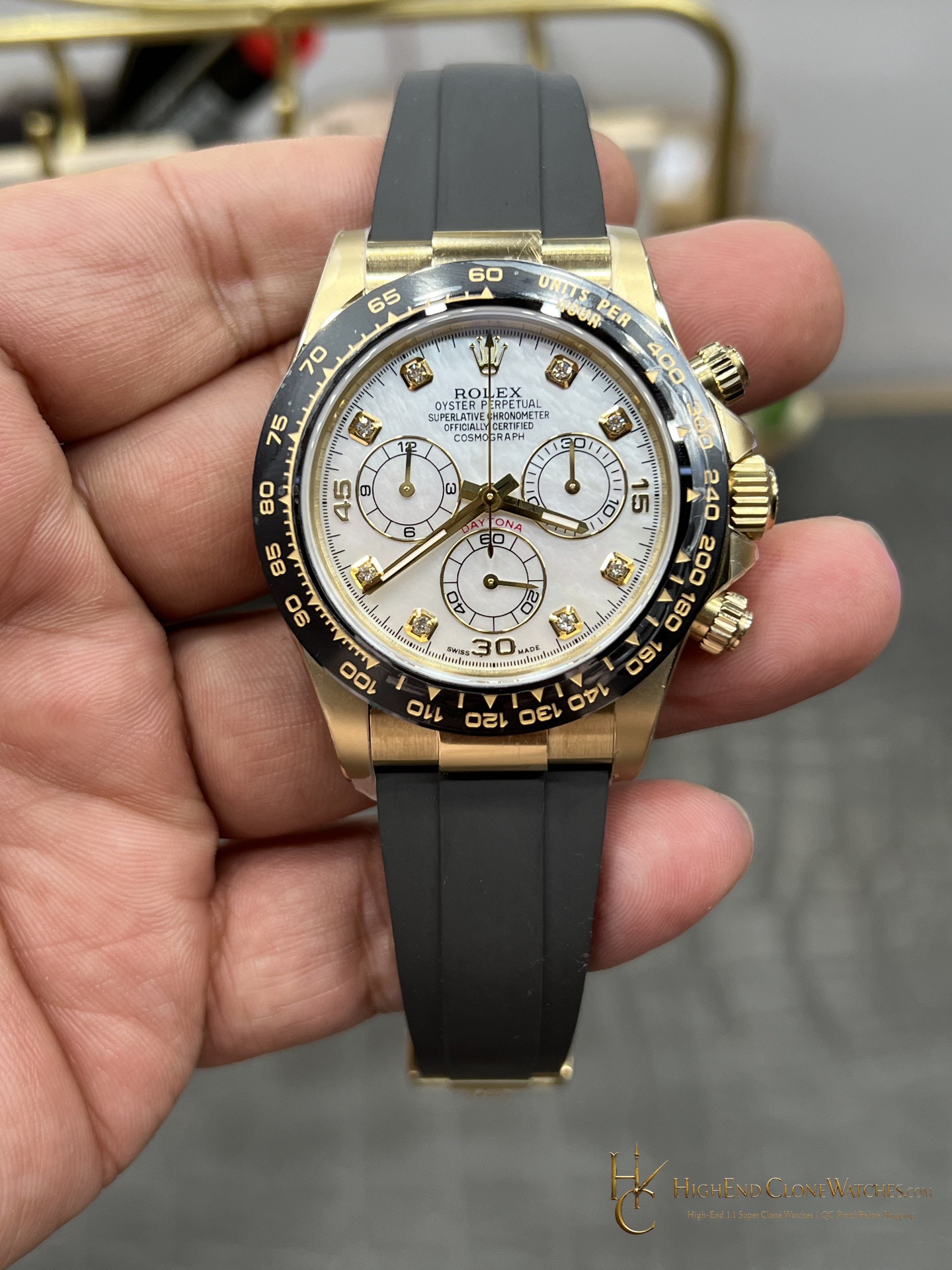 Rolex Daytona 116518LN-0045 front view super clone watch