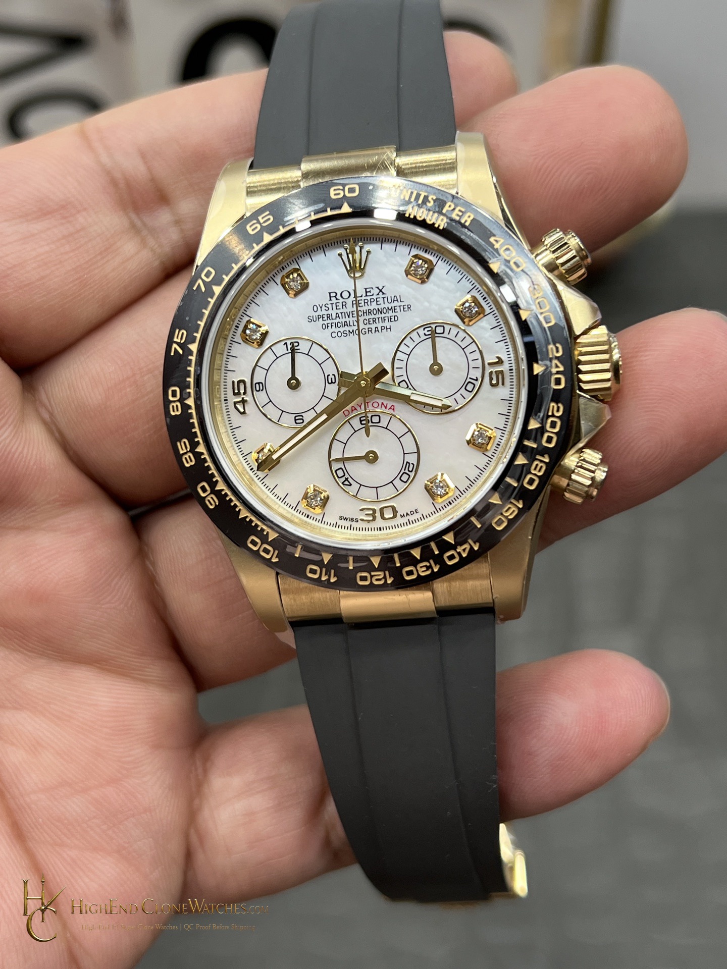 Rolex Daytona 116518LN-0045 side case profile super clone watch