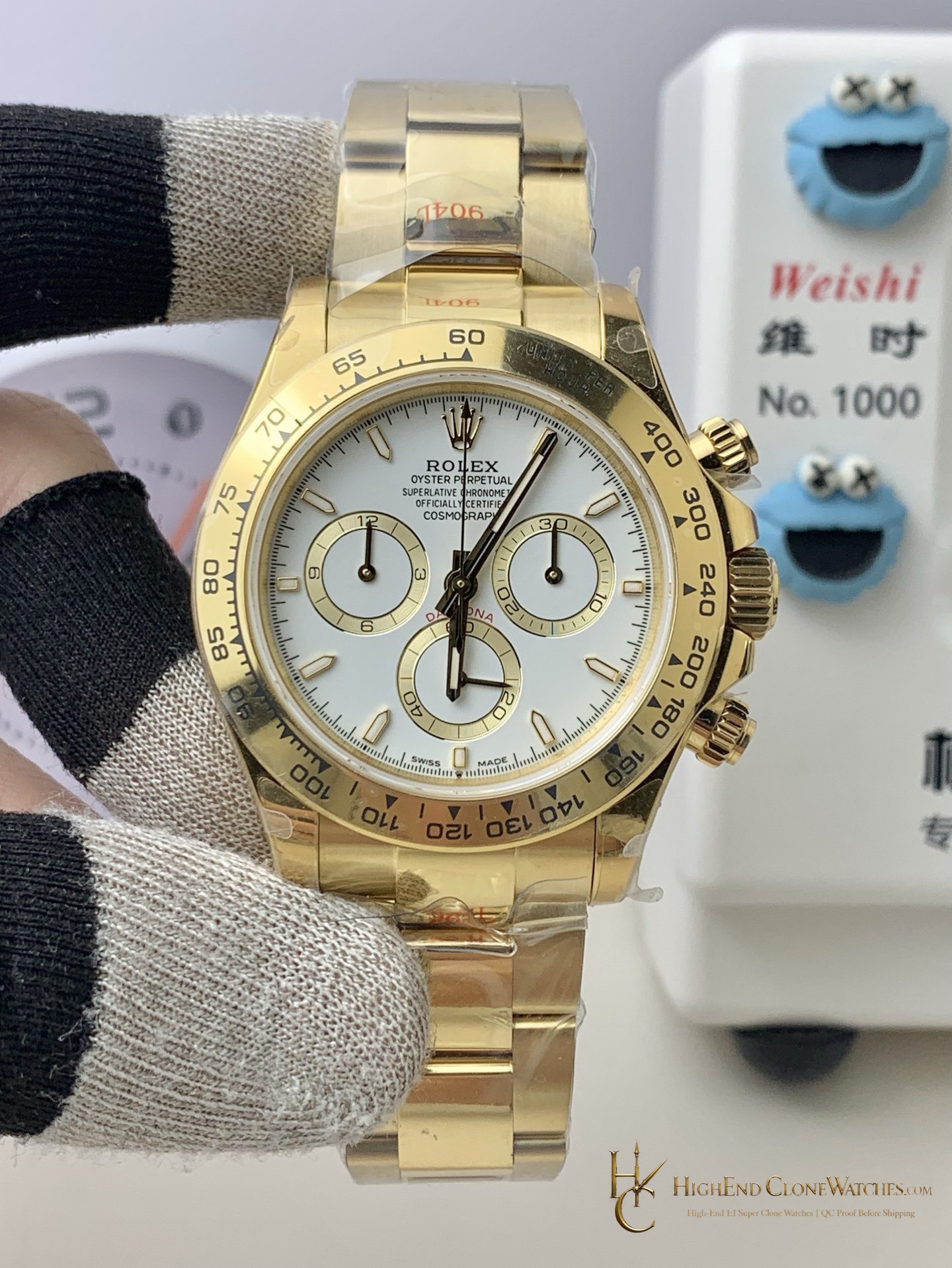 Rolex Daytona 126508 front view super clone watch