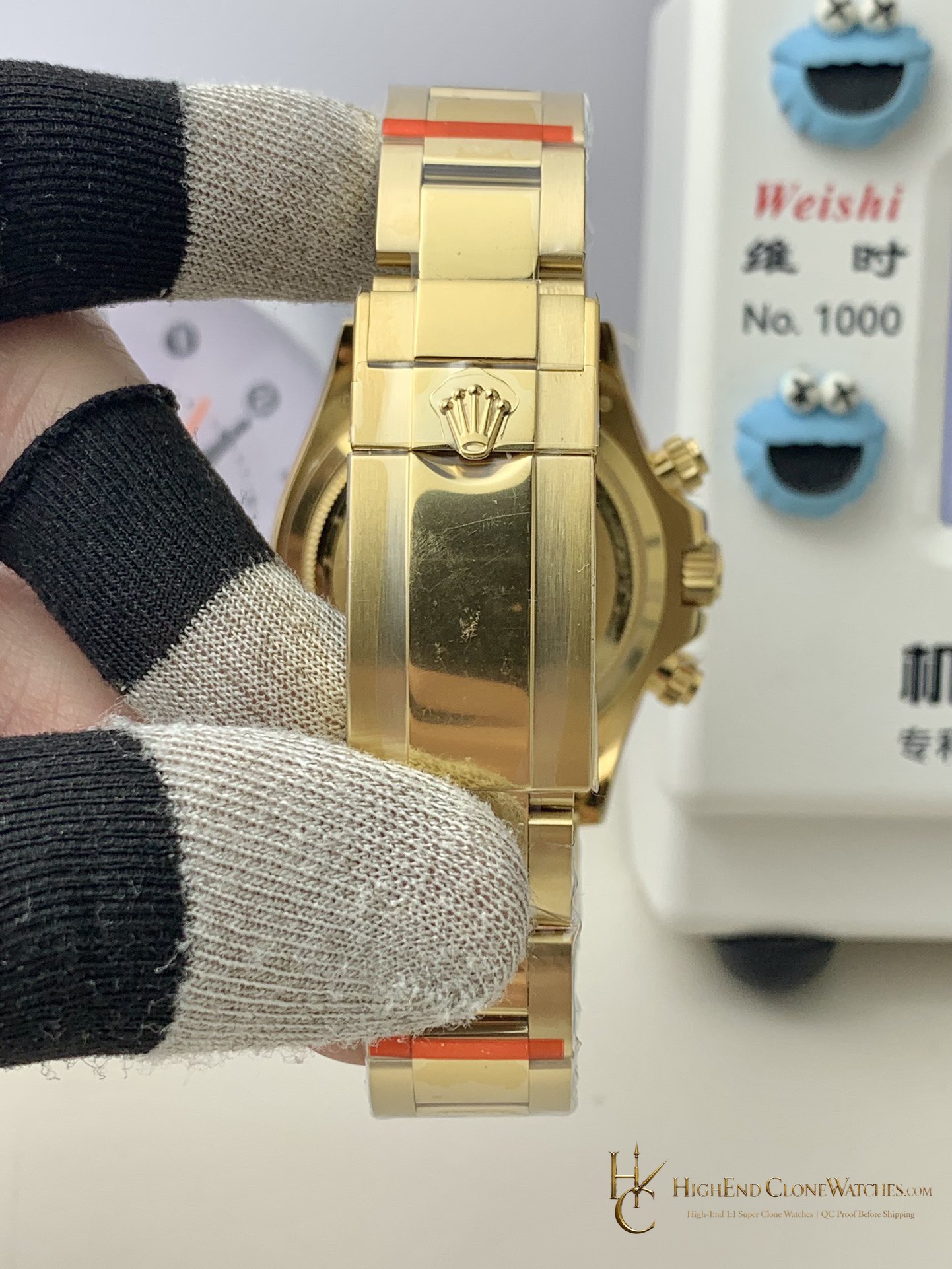 Rolex Daytona 126508 side case profile super clone watch
