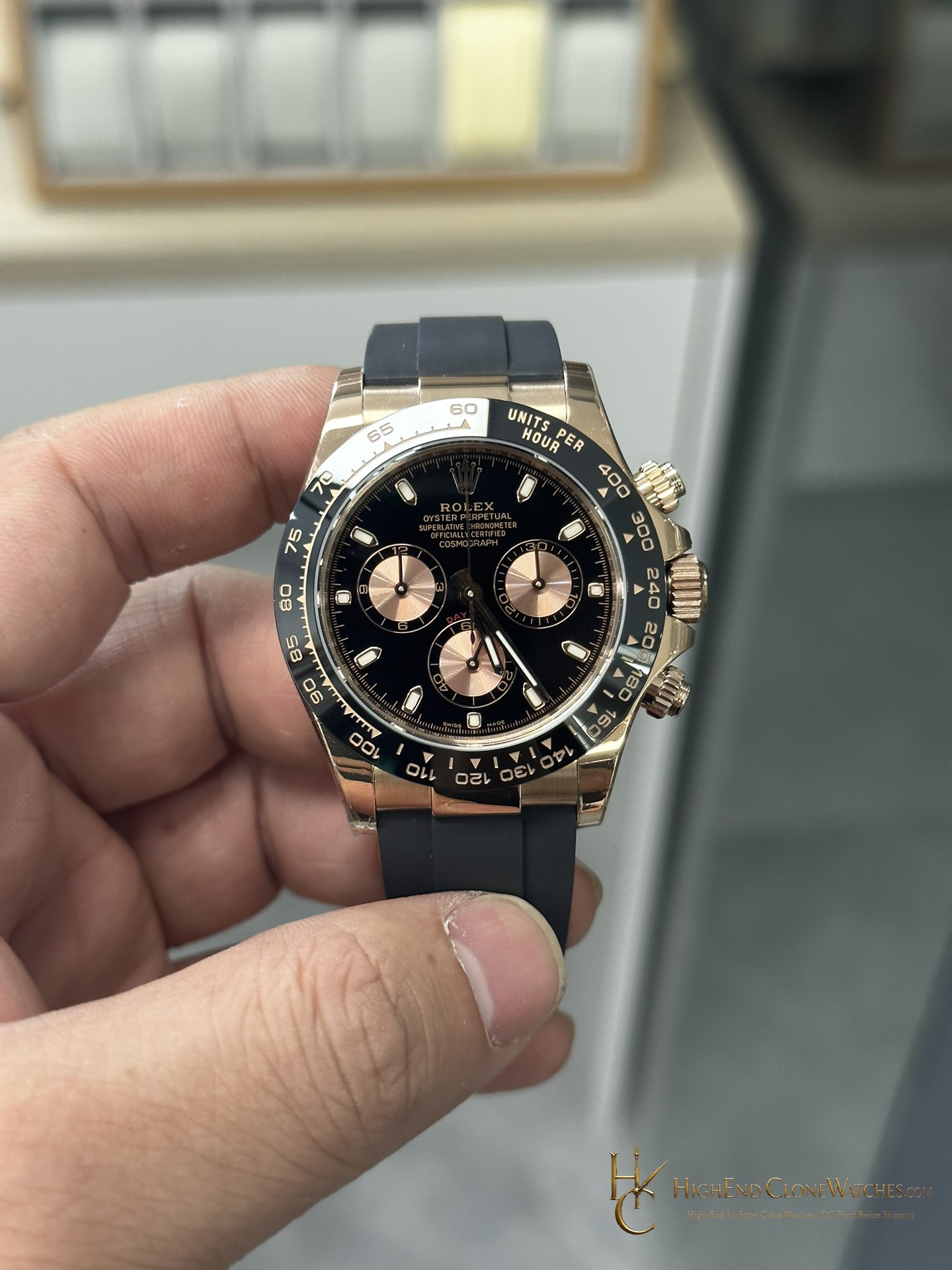 Rolex Daytona M116515LN-0012 front view super clone watch