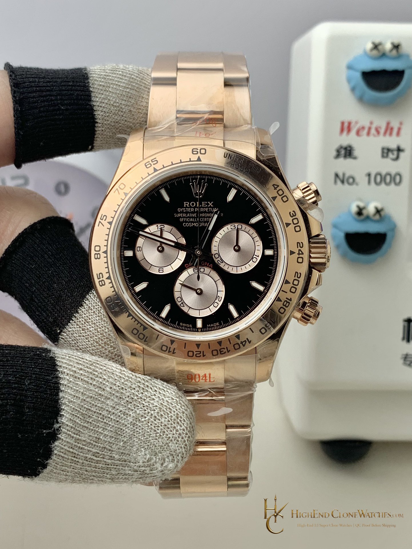 Rolex Daytona 126505-0001 front view super clone watch